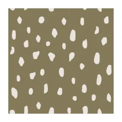 20 Servilletas Dots 33x33 cm, Olive