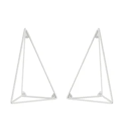 2 Soportes para balda Pythagoras, blanco