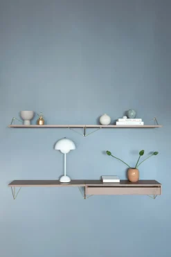 2 Soportes para balda Pythagoras, latón