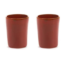 2 Tazas de espresso La Mère 7 cl, Venetian red
