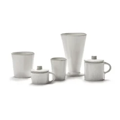 2 Tazas de espresso La Mère 7 cl, Off white