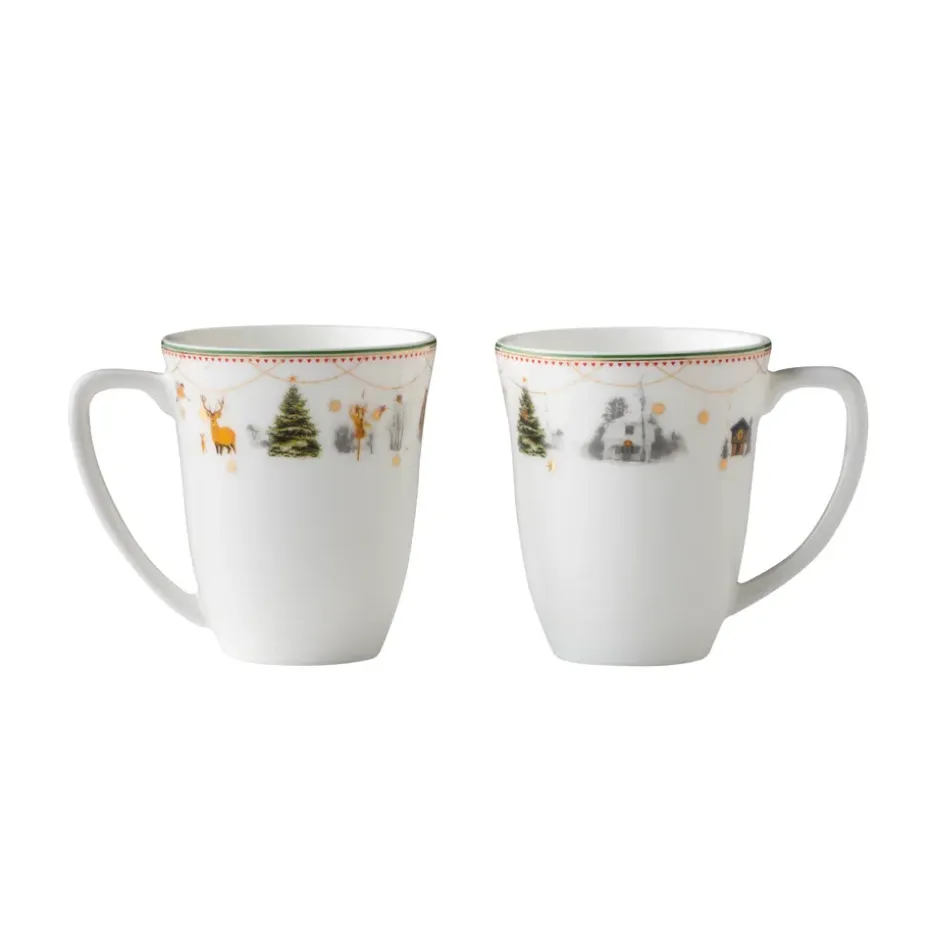 2 Tazas de vino caliente Julemorgen, blanco-multi