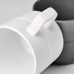 2 Tazas Lines 30 cl, blanco
