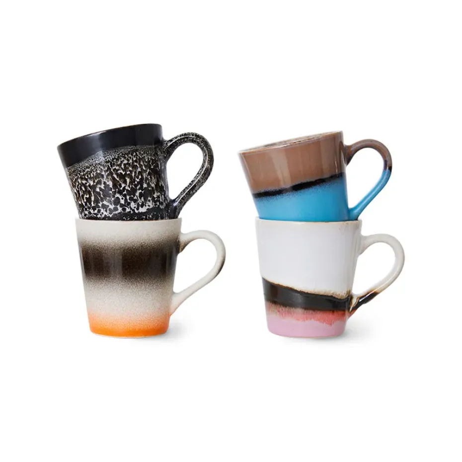 4 Tazas 70's espresso, Funky