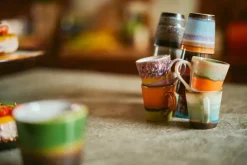 4 Tazas 70's espresso, Retro