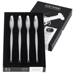 4 Tenedores de langosta Focus Steel, acero inoxidable 4 piezas