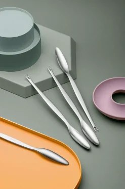 4 Tenedores de langosta Focus Steel, acero inoxidable 4 piezas