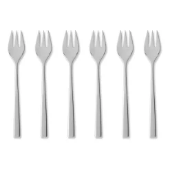6 Tenedores para tarta Fuga, acero inoxidable