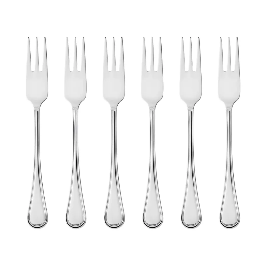 6 Tenedors para tarta Oxford, acero inoxidable