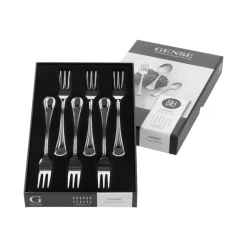 6 Tenedors para tarta Oxford, acero inoxidable