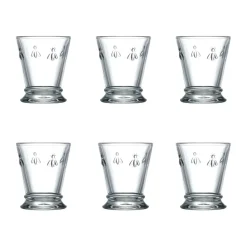 6 Vasos Abeille 26 cl, Transparente
