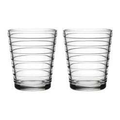 2 vasos Aino Aalto 22 cl, transparente