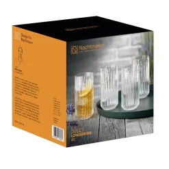 4 Vasos altos Jules, transparente
