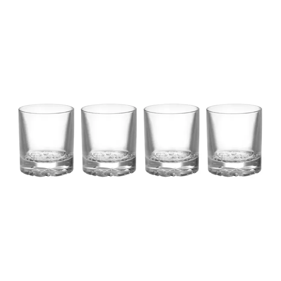 4 Vasos Carat old fashioned 21 cl, Transparente
