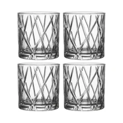 4 Vasos City Double Old Fashioned, 34 cl