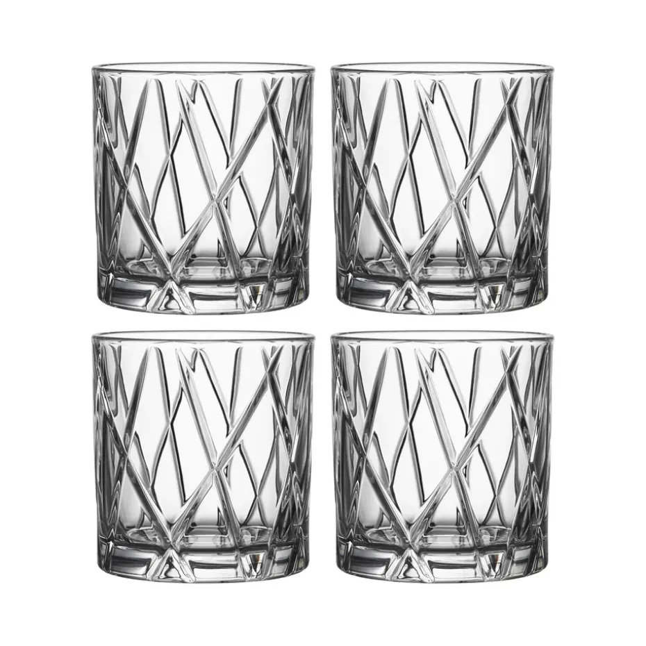 4 Vasos City Double Old Fashioned, 34 cl