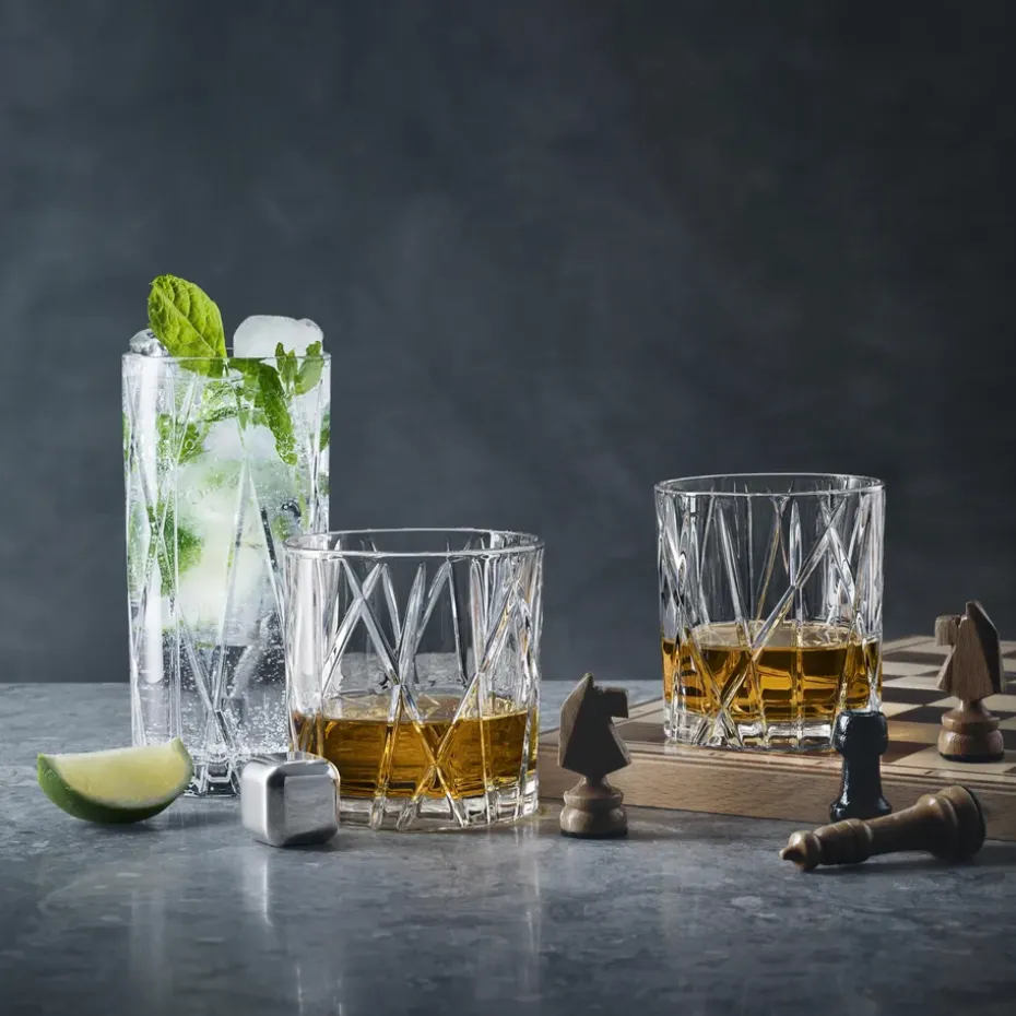 4 Vasos City Double Old Fashioned, 34 cl