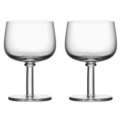 2 Vasos con pie Viva 35 cl, transparente