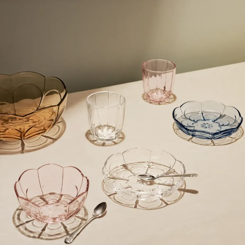 2 Vasos de agua Lily 32 cl, transparente