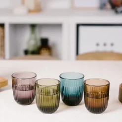 6 Vasos de agua Ouessant 29 cl, Verde oliva