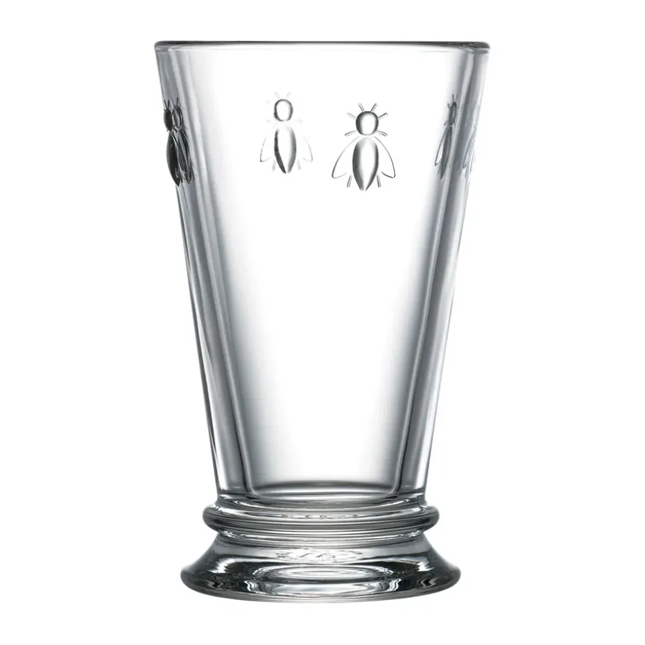6 Vasos de bebidas alargados Abeille 31 cl, Transparente