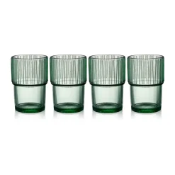 4 Vasos de café Kusintha caféglas 38 cl, Green