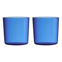 2 Vasos Design Letters Kids Eco, Blue