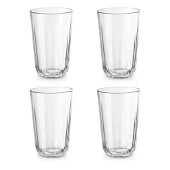 4 Vasos Facet 43 cl, Transparente
