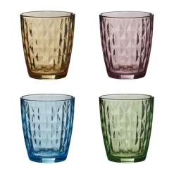 4 Vasos Mosaic 34 cl, Multi