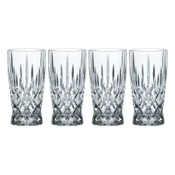4 Vasos para bebidas Noblesse 35 cl, transparente