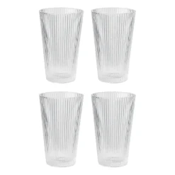 4 Vasos Pilastro 35 cl, Clear