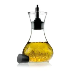 Aceitera y batidor de salsas, 2 piezas, Transparente