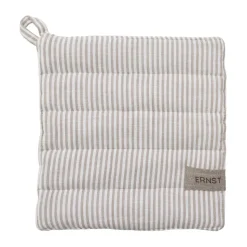 Agarradera Ernst a rayas 23x25 cm, Beige-blanco a rayas