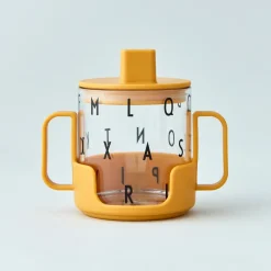 Agarrador para vaso de tritan Design Letters, Mustard