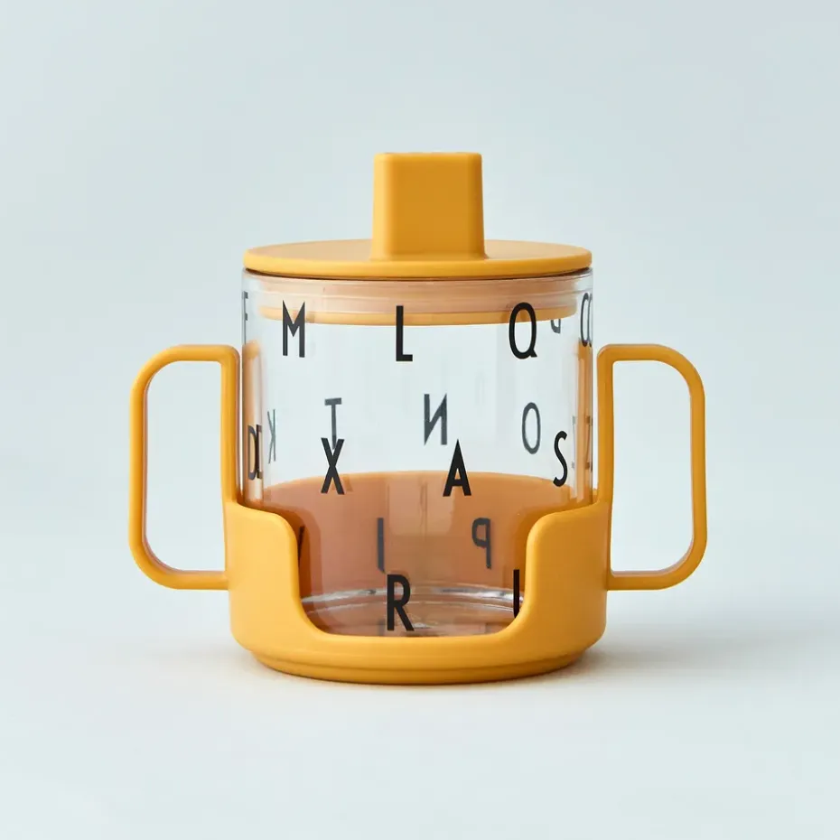 Agarrador para vaso de tritan Design Letters, Mustard