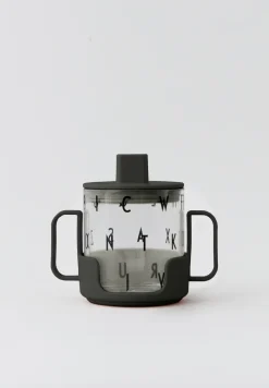 Agarrador para vaso de tritan Design Letters, negro