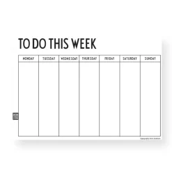 Agenda semanal Design Letters, A4