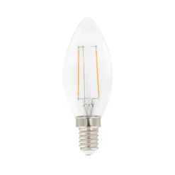 Airam Filament LED - vela de candelabro C35 fuente de luz, Claro, regulable e14, 3w