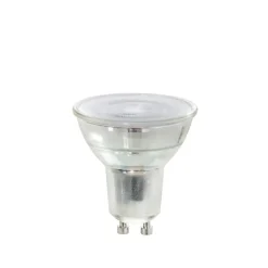 Airam LED fuente de luz con regulación de 3 niveles de atenuación, transparente, con memoria, cuerpo de vidrio, par16 40° gu10, 5w