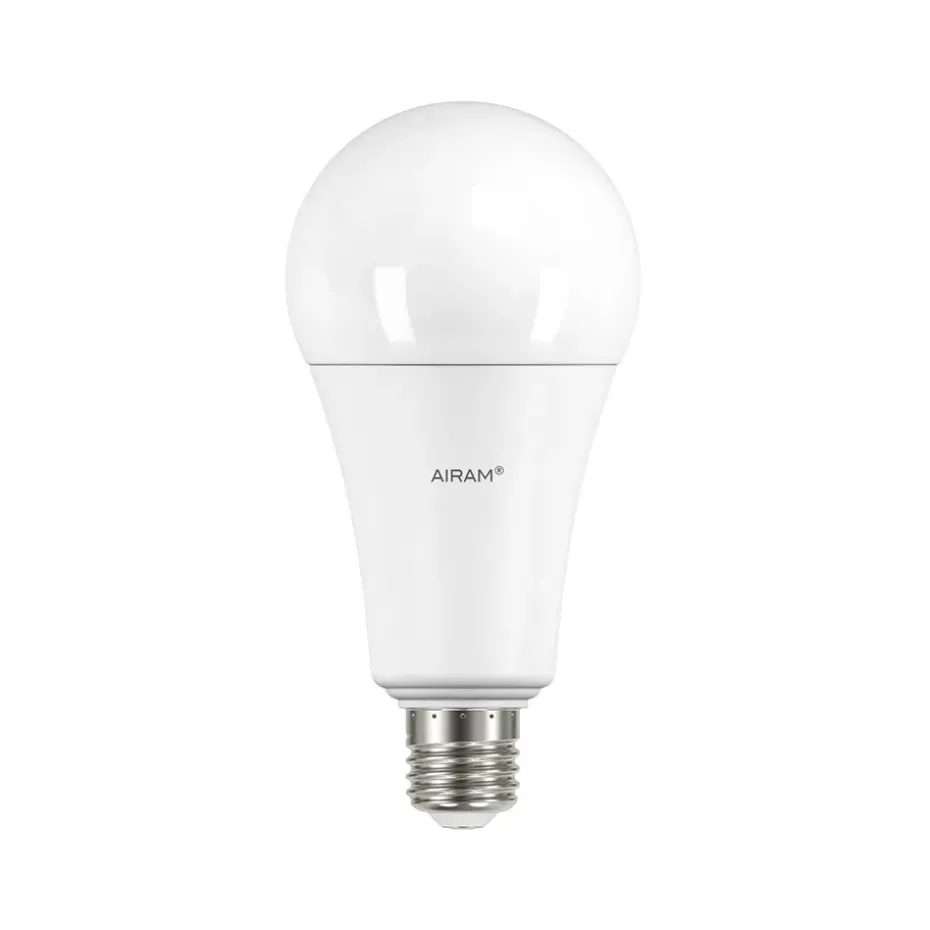 Airam Superlux Normal A67 fuente de luz, LED regulable E27 20W opal