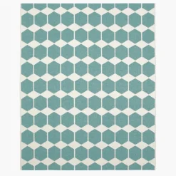 Alfombra Anna, grande aqua, 150 x 200 cm