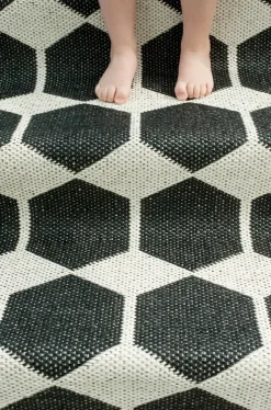 Alfombra Anna, grande negro, 150 x 200 cm