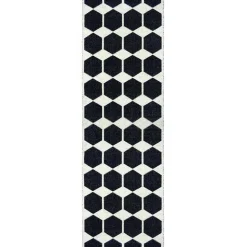 Alfombra Anna, negro, 70 x 200 cm