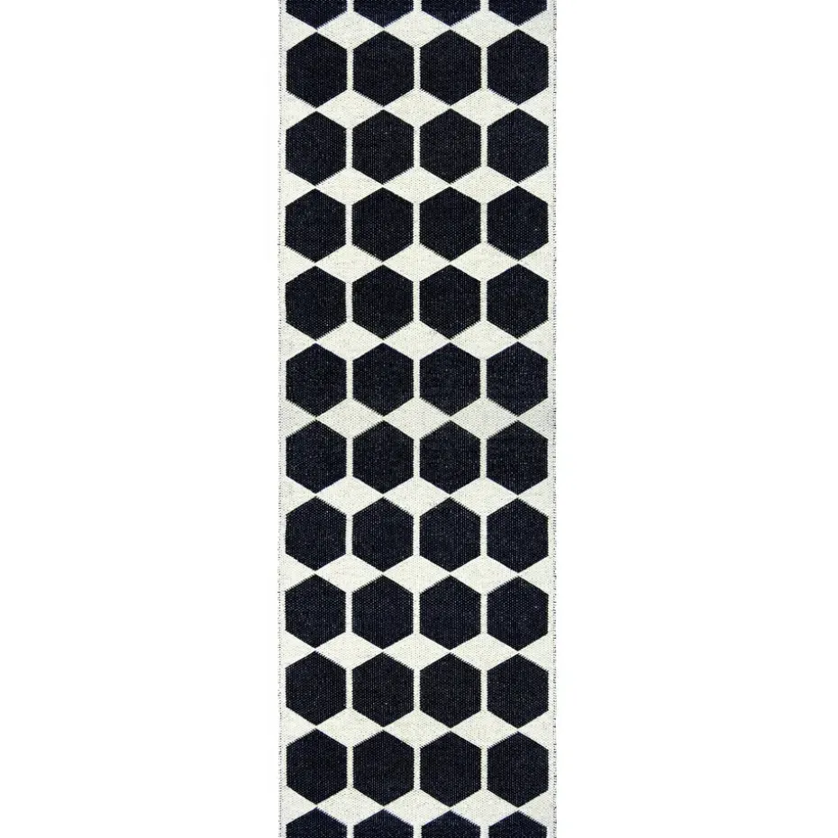 Alfombra Anna, negro, 70 x 140 cm