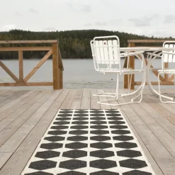 Alfombra Anna, negro, 70 x 140 cm