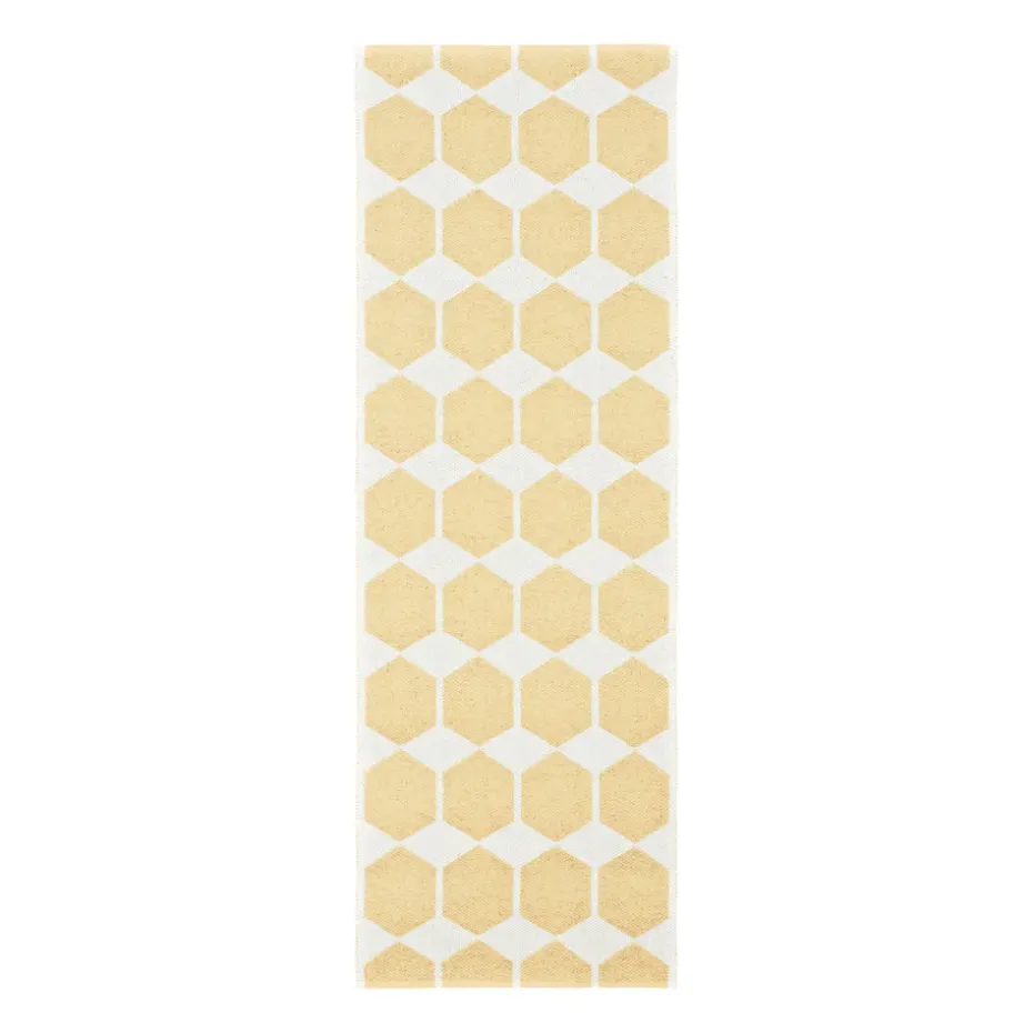 Alfombra Anna yellow pastel, 70x140 cm