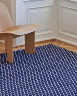 Alfombra Channel, Azul-blanco 140x200 cm