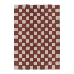 Alfombra Checker Play 170x240 cm, Rust