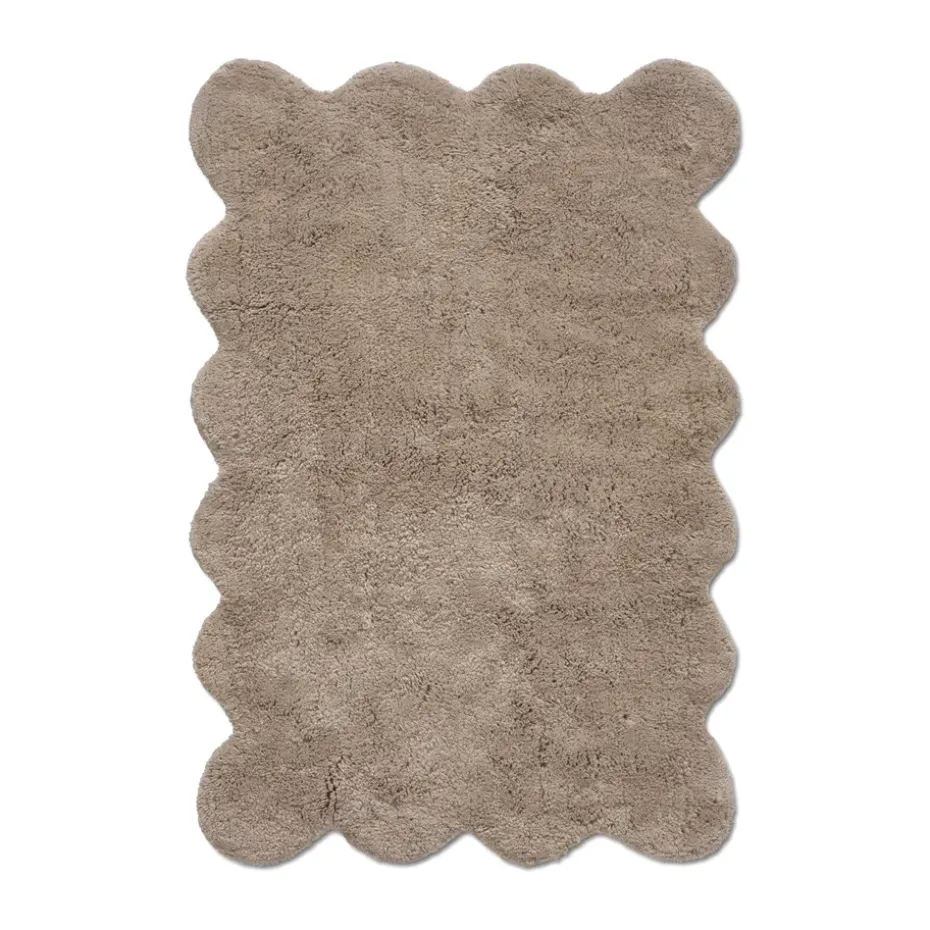 Alfombra de baño Clam 60x90 cm, Beige