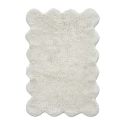 Alfombra de baño Clam 60x90 cm, Blanco